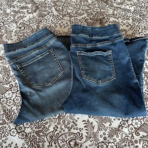 Lane Bryant pull-on stretch crop jeggings (2 pair set)